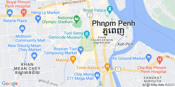 Map of BKK 3, Boeng Keng Kang, Phnom Penh