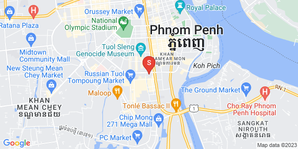 Mapa: BKK 2, Boeng Keng Kang, Phnom Penh