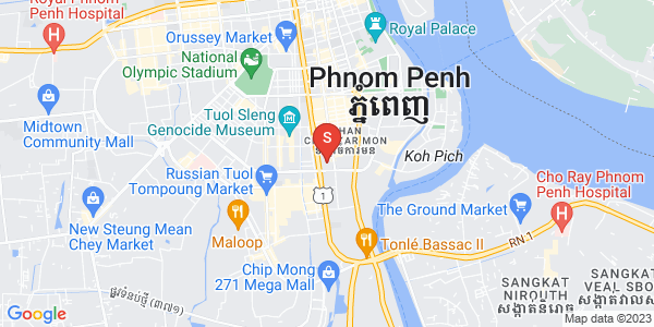 万景岗1分区（BKK1), 波哥堪, 金边地图