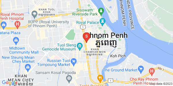 Mapa: BKK 1, Boeng Keng Kang, Phnom Penh
