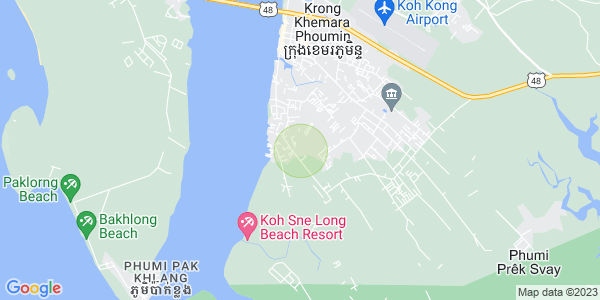 Mapa: Stueng Veaeng, Khemara Phoumin, Koh Kong