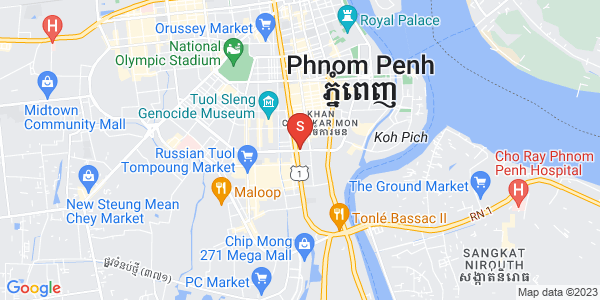 Mapa: BKK 1, Boeng Keng Kang, Phnom Penh