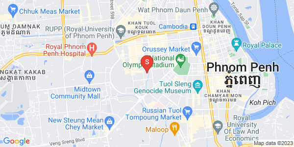 Mapa: Boeung Kak 2, Toul Kork, Phnom Penh