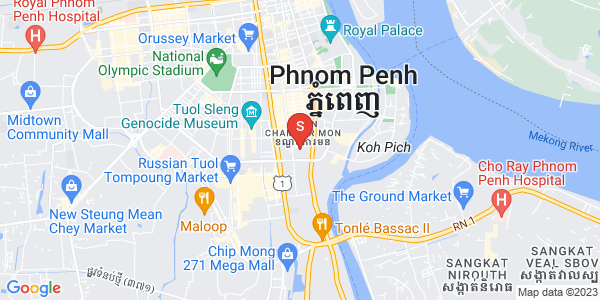 Map of BKK 1, Boeng Keng Kang, Phnom Penh