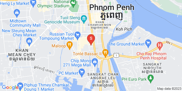 Map of Toul Tum Poung 1, Chamkarmon, Phnom Penh