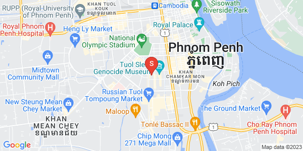 万景岗2分区（BKK2), 波哥堪, 金边地图