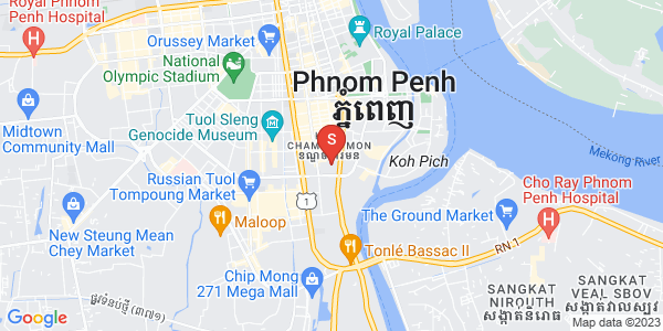 Map of BKK 1, Boeng Keng Kang, Phnom Penh