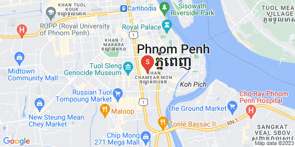 万景岗1分区（BKK1), 波哥堪, 金边地图