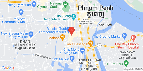 Map of Toul Tum Poung 1, Chamkarmon, Phnom Penh
