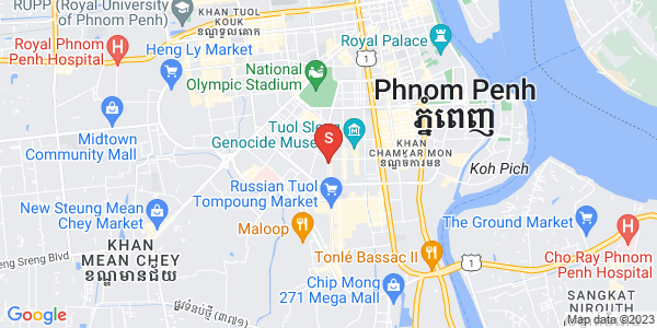 Mapa: BKK 3, Boeng Keng Kang, Phnom Penh