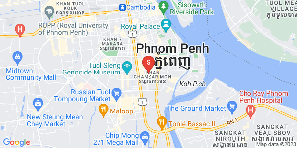 万景岗1分区（BKK1), 波哥堪, 金边地图