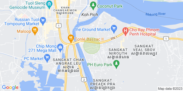 Map of Nirouth, Chbar Ampov, Phnom Penh