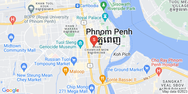 万景岗1分区（BKK1), 波哥堪, 金边地图