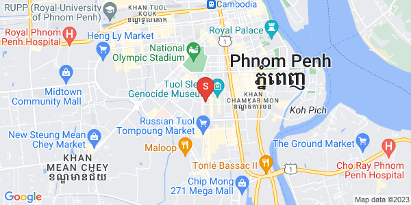 Boeung Prolit구역, 마카라구, 프놈펜 지도