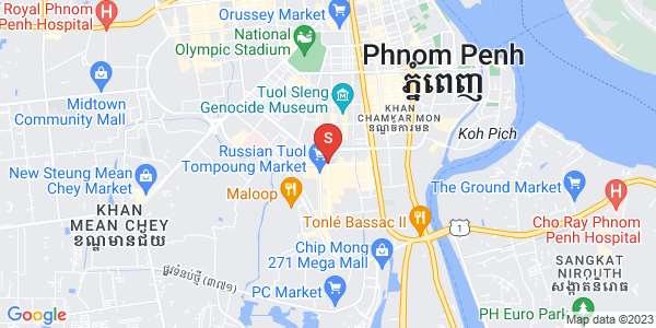 Map of BKK 1, Boeng Keng Kang, Phnom Penh