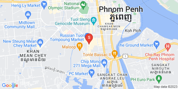 Map of BKK 1, Boeng Keng Kang, Phnom Penh