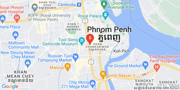 万景岗1分区（BKK1), 波哥堪, 金边地图