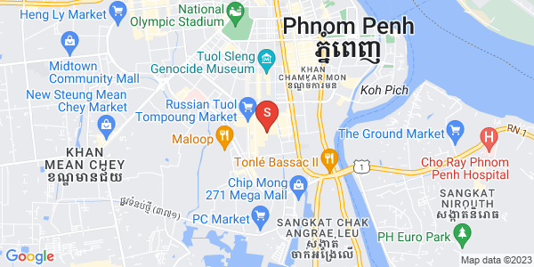 Map of BKK 1, Boeng Keng Kang, Phnom Penh