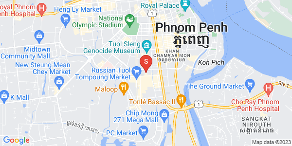 Carte de BKK 2, Boeng Keng Kang, Phnom Penh
