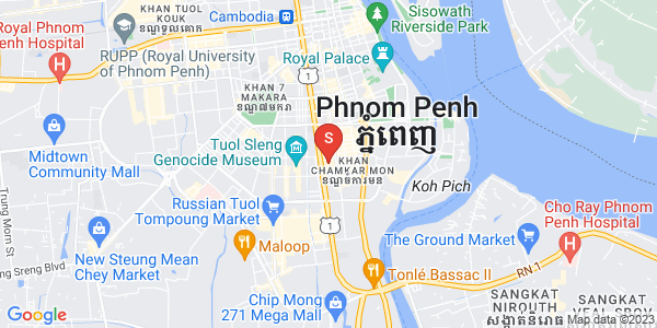 万景岗1分区（BKK1), 波哥堪, 金边地图