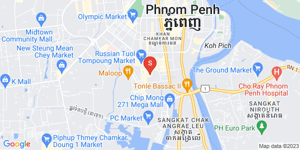 Map of BKK 1, Boeng Keng Kang, Phnom Penh