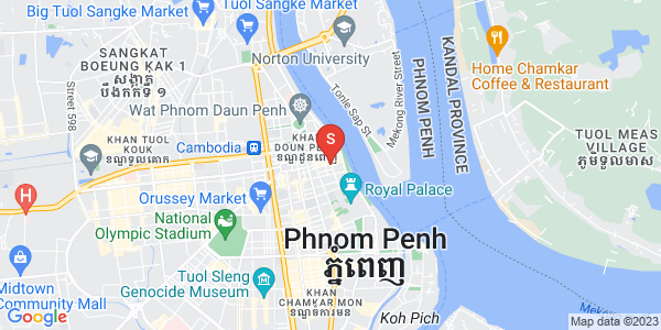 Mapa: Boeng Reang, Daun Penh, Phnom Penh