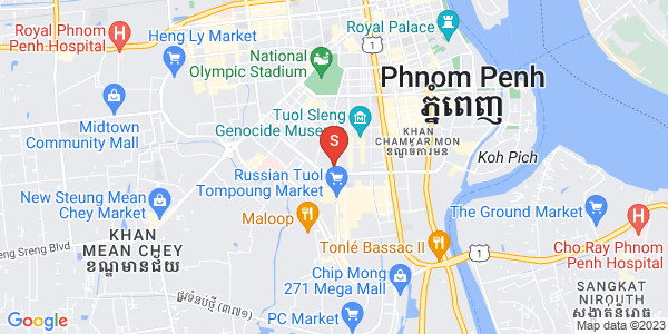 Map of BKK 1, Boeng Keng Kang, Phnom Penh