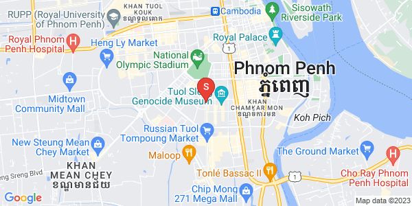 Map of BKK 1, Boeng Keng Kang, Phnom Penh