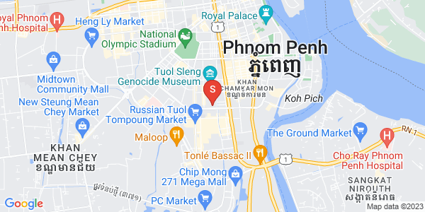 Map of BKK 1, Boeng Keng Kang, Phnom Penh