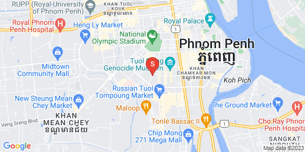 Map of BKK 1, Boeng Keng Kang, Phnom Penh