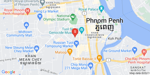Map of BKK 1, Boeng Keng Kang, Phnom Penh