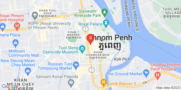 Mapa: BKK 1, Boeng Keng Kang, Phnom Penh