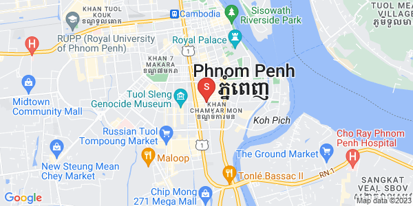 Map of BKK 1, Boeng Keng Kang, Phnom Penh