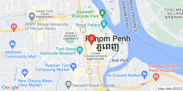 Map of BKK 1, Boeng Keng Kang, Phnom Penh