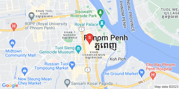Mapa: BKK 1, Boeng Keng Kang, Phnom Penh