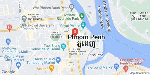 Carte de Boeng Reang, Daun Penh, Phnom Penh