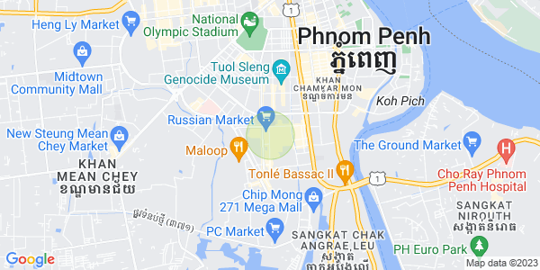 Mapa: Toul Tum Poung 1, Chamkarmon, Phnom Penh