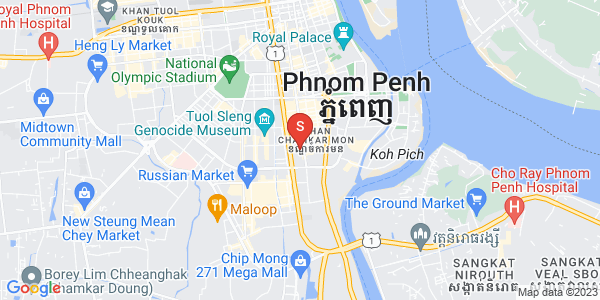 万景岗2分区（BKK2), 波哥堪, 金边地图