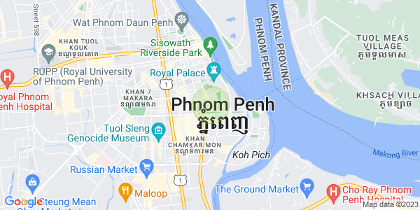 Mapa: Chakto Mukh, Daun Penh, Phnom Penh