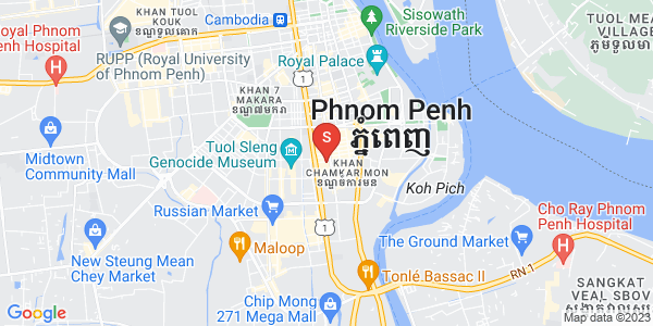 万景岗1分区（BKK1), 波哥堪, 金边地图