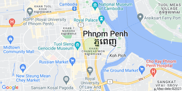 Mapa: BKK 1, Boeng Keng Kang, Phnom Penh