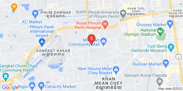 Map of Tuek Thla, Sen Sok, Phnom Penh