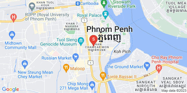 Mapa: BKK 1, Boeng Keng Kang, Phnom Penh