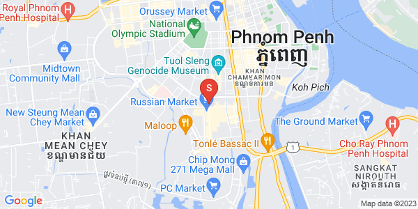 Mapa: Toul Tum Poung 1, Chamkarmon, Phnom Penh