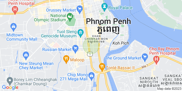 Tumnob Tuek镇, 波哥堪, 金边地图
