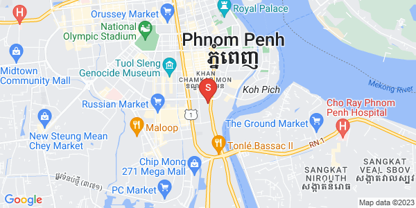 万景岗1分区（BKK1), 波哥堪, 金边地图