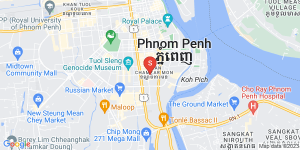 Mapa: BKK 1, Boeng Keng Kang, Phnom Penh