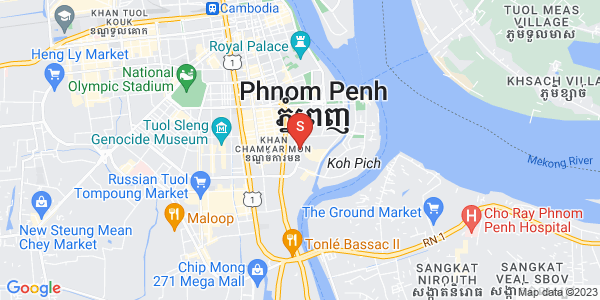 Carte de Tonle Bassac, Chamkarmon, Phnom Penh