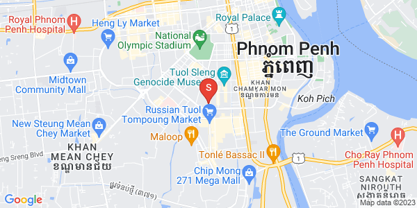 Map of BKK 1, Boeng Keng Kang, Phnom Penh