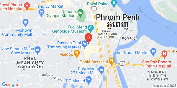 Map of BKK 1, Boeng Keng Kang, Phnom Penh